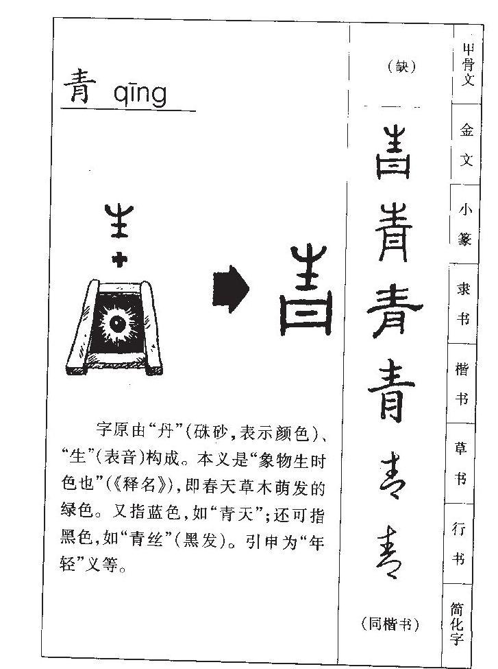 青的笔顺，汉字书写的艺术与科学